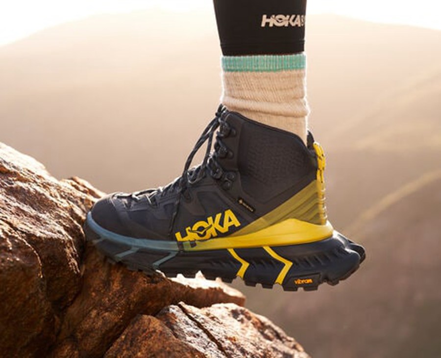 Botas De Montaña Hoka One One Hombre Azules - Tennine Hike Gore-Tex - CTHQ95360